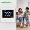 Wengart Digital Thermostat,AC230V Indoor Thermostatic Control,Weekly Programming,Colorful Display Suitable for