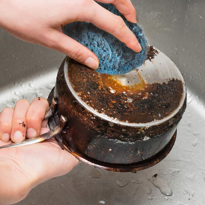 SCRUBIT 20 Pack Steel Wool Soap Pads - Metal Scouring