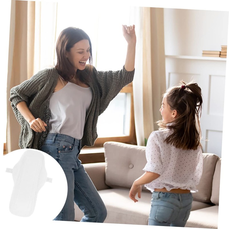 KOMBIUDA 100% Organic Cotton Reusable Sanitary Napkin 2 Pads Breathable