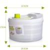 AIMALL Salad Spinner Vegetable Lettuce Washer Dryer Serving Bowl Container