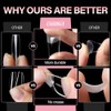AILLSA Puntas de uñas cuadradas medianas - Puntas de uñas