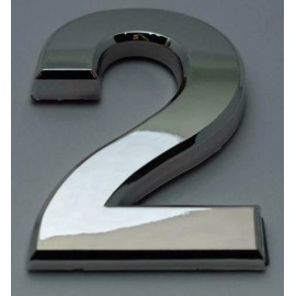 BUILDINGSIGNS.COM 2 PCS - Apartment Number Sign/Mailbox Number Sign,Number Sign. Number 2 ref0420