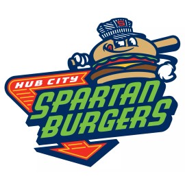 Hub City Spartanburgers sticker MiLB weatherproof bumper vinyl decal - 3  inch
