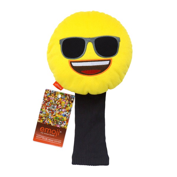 Emoji Unisex Sunglasses Novelty Golf Head Cover, Yellow by Emoji