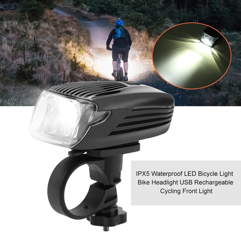 IPX5 Waterproof LED Bicycle Light Bike Headlight USB Rechargeable Cycling