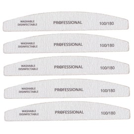 BIUDECO Essential Manicure Set 5 in 1 Nail File Buffer Block 100/180 Grit Eva for Nail Art Salons