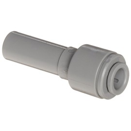 John Guest Acetal Copolymer Tube Fitting, Reducer, 3/8" Tube OD x 1/2" Stem OD (Pack of 10)
