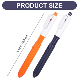 Pen That Sprays Water, Water Spary Kids Toy Pen, 2 in 1 Funny Prank Retractable Pens for Pranks and Tricks, Writing and Spraying, Blue & Orange, 2pcs