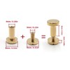 50Pcs Decorative Rivets 50Pcs Slot Flat Head Screws Brass Screw
