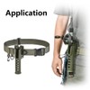 SEIWEI Fishing Rod Pole Holder Belt, Adjustable Waist Wading Belt,