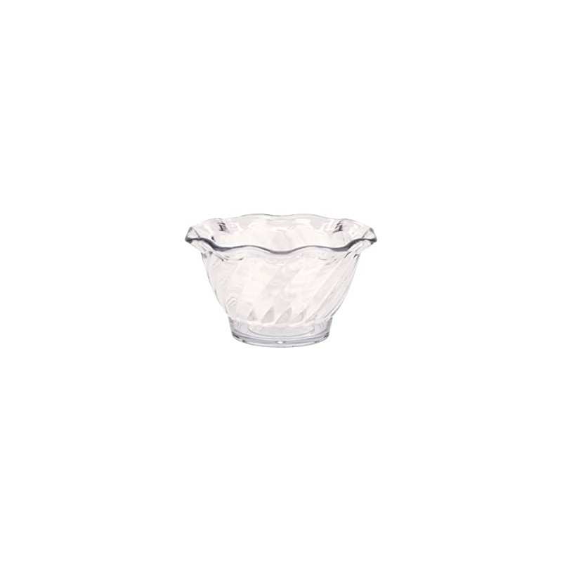 G.E.T. DD-50-CL Plastic Tulip Ice Cream/Dessert Dish, 5 Ounce, Clear