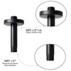 BSTIIU 4 Inch Shower Arm with Flange, Ceiling Mounted Shower