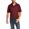ARIAT Men MNS TEK SS Polo Maroon, LG
