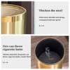 LEASYLIFE 14L/2.6GAL，Gold Bathroom Trash can,Brushed Brass Garbage can,Small Gold Wastebasket