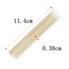 100-Pack Nail Art Wood Stick, Double Heads Nail Cuticle Pusher