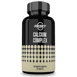 Calcium Complex con 90 tabletas | Con Vitamina A, Fosforo, Oxido de Magnesio, Fosfato y Carbonato de Calcio y Vitamina D | Hecho en USA | Suplementos Alimenticios Libres de GMO | RESET NUTRITION