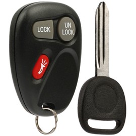 Key Fob Keyless Entry Remote with Ignition Key fits Chevy Astro Blazer S10 Silverado Suburban Tahoe/GMC Jimmy Safari Sierra Sonoma Yukon/Oldsmobile Bravada (15732803)