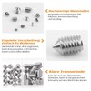 ELECTRAPICK Pack of 240 Grub Screws, Taper Tip, M3, M4,