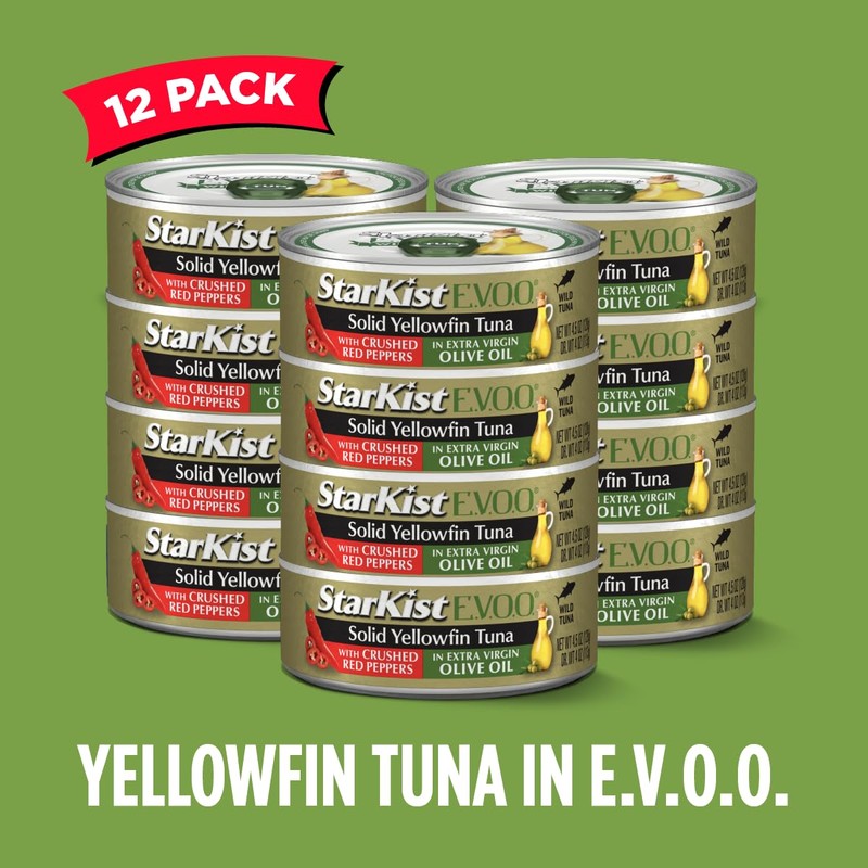 StarKist E.V.O.O. Solid Yellowfin Tuna with Crushed Red Peppers and