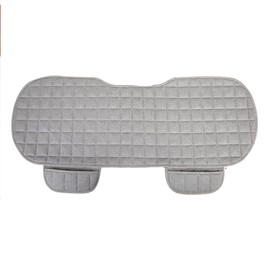 Suninbox Linen Back Car Seat Covers,Rear Car Seat Covers,Breathable Ventilated Gray