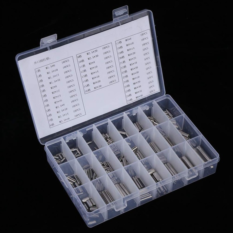 Assorted Spring Pin,Roll Pin Assortment Set M1.5 M2 M2.5 M3