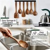 Onader Wooden Spoons for Cooking, 6Pcs Kitchen Utensils for Non-Stick