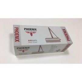 Phoenix Door Controls COMMERCIAL DOOR CLOSER CLEAR ALUMINUM FINISH