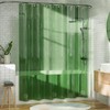 AmazerBath Long Shower Curtain Liner, 100% EVA Soft Clear Green