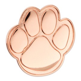 PinMart's Copper Animal Paw Print Enamel Pin – Perfect Paw Print Apparel for School Mascot, Teacher Gift, Achievement Pins or Student Council Pins – 1 Piece