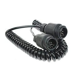 Maypole 5894 8-Pin 8 Core Connecting Lead Curly, 2.5 m, Set of 2