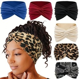 Solid Color Sports Headband for Yoga, Running, and Casual Wear - Functional & Sweat-Absorbing Free Size/Color Stripe 30ea