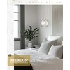 Audickic Pendant Lights Kitchen Island, 8" Brushed Nickel Pendant Light