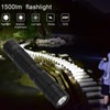 LED Flashlight Built in 1800mAh Lithium Battery IPX6 Waterproof Torch