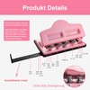 Mushroom Hole Punch, Adjustable 4 Hole Punch, Planner Hole Punch