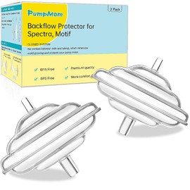 PumpMom Backflow Protector for Spectra and Motif Luna, Replacement Breast Pump Backflow Protector for Spectra S1 S2 9 Plus SG Breastpumps, BPA Free (Not Original Spectra Pump Parts)