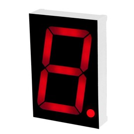 uxcell Common Anode 10 Pin 1 Bit 7 Segment Display 2.2 x 1.5 x 0.43 Inch 1.8" Red LED Display Digital Tube