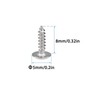 QUARKZMAN 2 x 8 mm Self-Tapping Screws x 50 Pieces