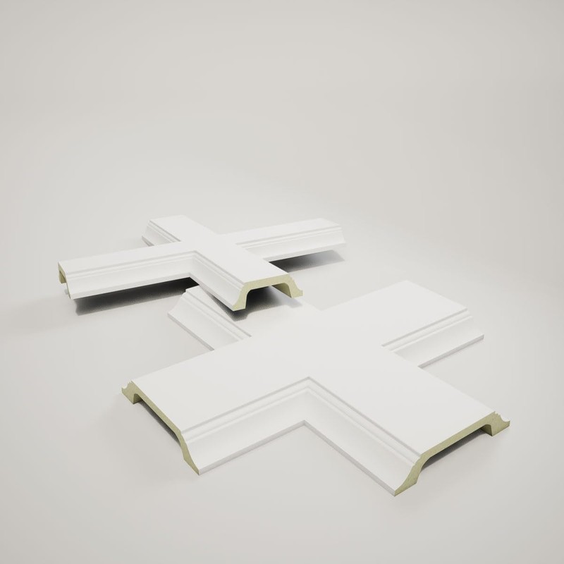 Ekena Millwork CC08ICI04X20X20DE Inner Cross Intersection for 8" Deluxe Coffered