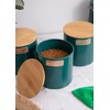 KitchenCraft Storage Canisters, Teal, 3 Pieces, Gift Boxed