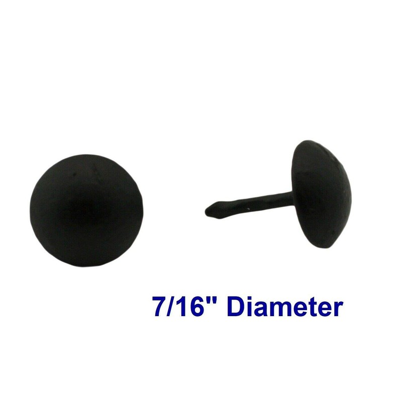 C.S. Osborne 1000 Pcs 7/16" Head Black Lacquer Matte Nail