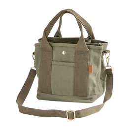 Cross Marberry R36 Mini Tote Bag, 2-Way Shoulder Bag, Canvas Handbag, Tote Bag, Lightweight, Khaki