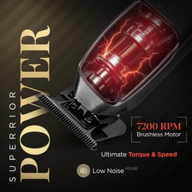 Fagaci Professional Zero Gapped Trimmer for Men, 5X Longer Sharpness Cordless Beard Trimmer for Men, T Liners Professional Trimmers for Barbers with Brushless Motor, Zero Gap Trimmers Barber T Blade