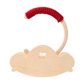 Fenteer Parrot Playground Bird Wooden Perch Stand Tabletop Rack, Bird Playing Standing Exercise Toy Training for Lovebird Budgies, Red