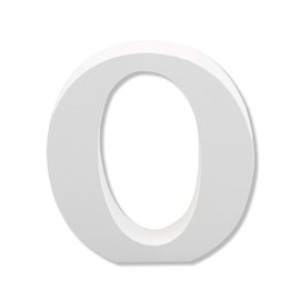 Bojueshaw White Wooden Letters,4 Inch Standing Alphabet,DIY Paintable Letters for Arts & Crafts,Home Decor, Weddings & Parties(Letter O)