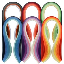 JUYA Multi-Color Quilling Strips Set 600 Strips 30 Colors 39cm Length/Strip Paper Width 3mm