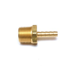 FasParts 1/4" Hose ID/Hose Barb to 1/2" Male NPT MIP MPT Straight Brass Fitting Fuel/Air/Water/Boat/Gas/Oil WOG