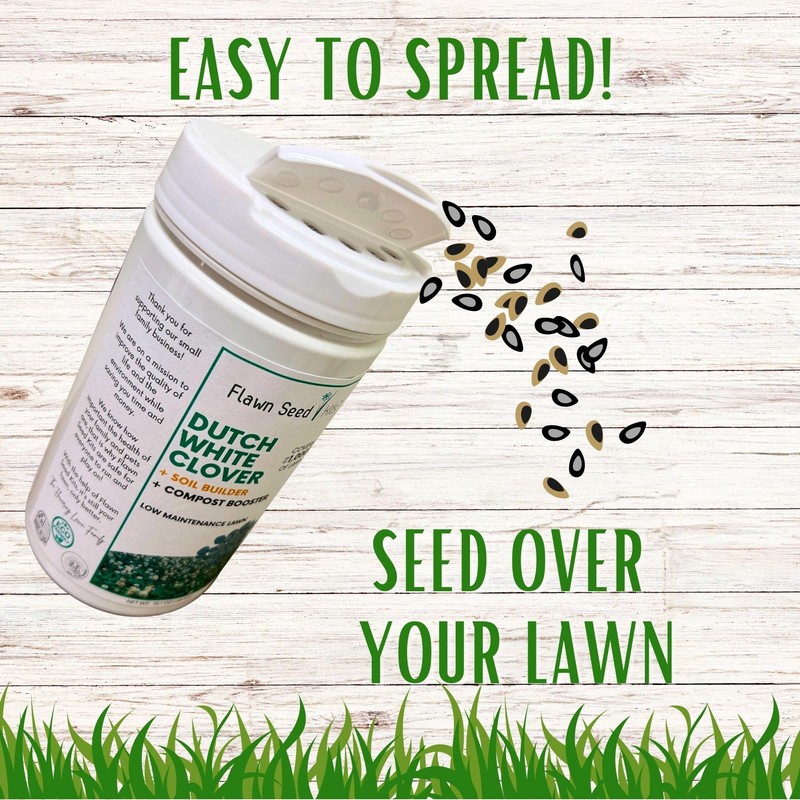 Flawn Seed Kits Dutch White Clover Seed Kit, Easy Spread