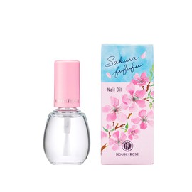 House of Rose Sakura Fufu Nail Oil, 0.3 fl oz (10 ml), Cherry Blossom Scent, Nail Care