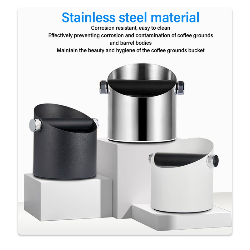 Stainless Steel Coffee Grounds Knock Box Coffee Knock Box with