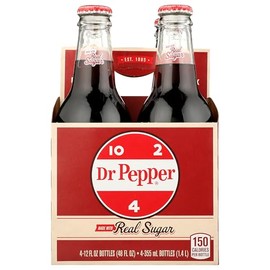Dr Pepper 4pk 12oz Glass